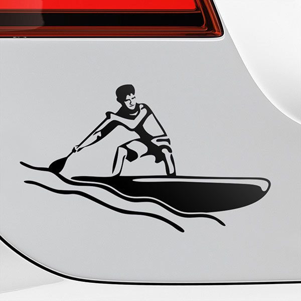 Car & Motorbike Stickers: Paddle surf