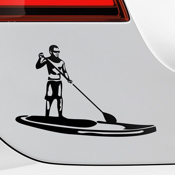 Car & Motorbike Stickers: Stand Up Paddle Surf 0