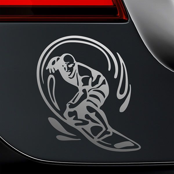Car & Motorbike Stickers: Low surf the wave