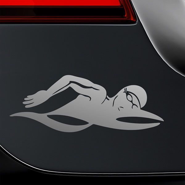 Car & Motorbike Stickers: Swimming crawl style