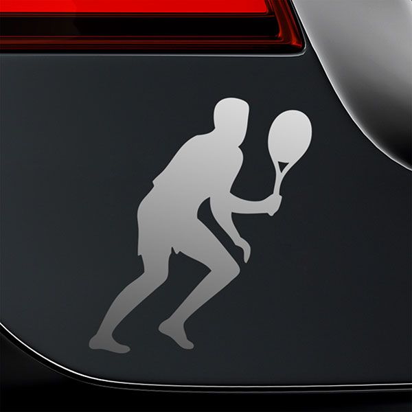 Car & Motorbike Stickers: Tennis player running