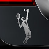 Car & Motorbike Stickers: Tennis Take Off 2