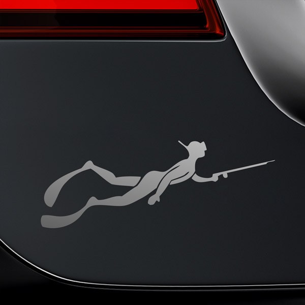 Car & Motorbike Stickers: On the prowl spearfishing