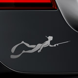 Car & Motorbike Stickers: On the prowl spearfishing 2