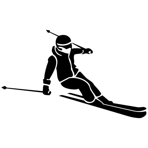 Car & Motorbike Stickers: Ski descent