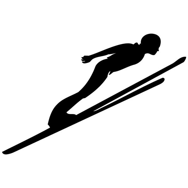 Car & Motorbike Stickers: Ski jump trampoline