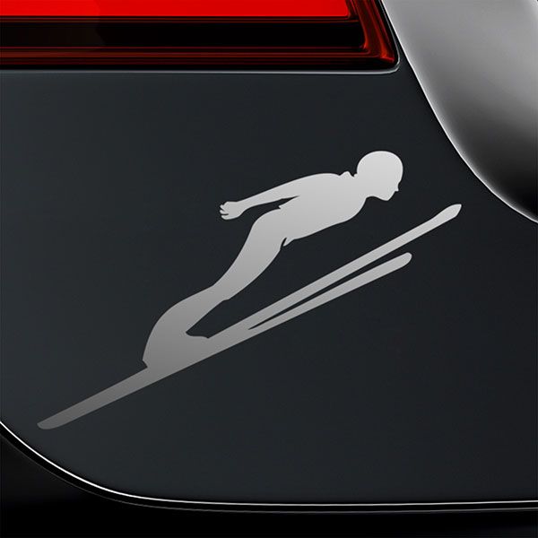 Car & Motorbike Stickers: Ski jump trampoline