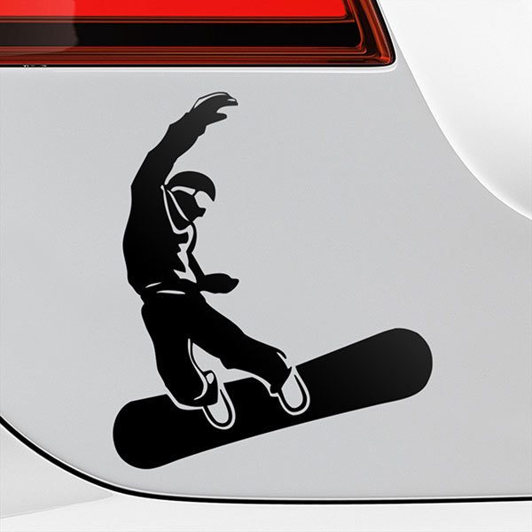 Car & Motorbike Stickers: Snowboard jump