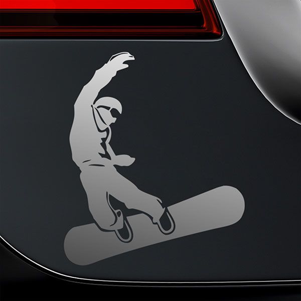 Car & Motorbike Stickers: Snowboard jump