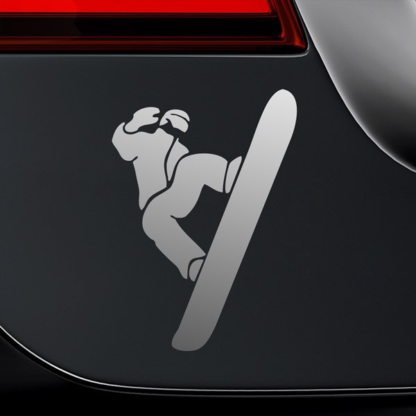 Car & Motorbike Stickers: Snowboarder in the air