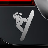 Car & Motorbike Stickers: Snowboarder in the air 2