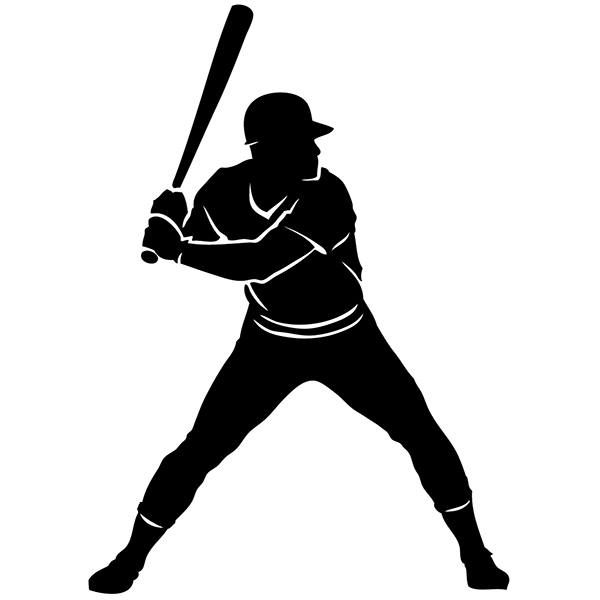 Car & Motorbike Stickers: Baseball batter