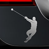 Car & Motorbike Stickers: Hammer throw 2