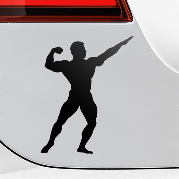 Car & Motorbike Stickers: Bodybuilder