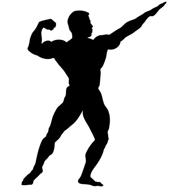 Car & Motorbike Stickers: Bodybuilder