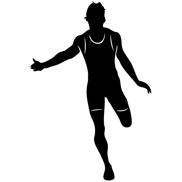 Car & Motorbike Stickers: Goal 100 meter dash