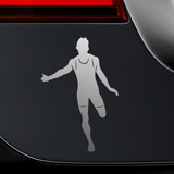 Car & Motorbike Stickers: Goal 100 meter dash 2