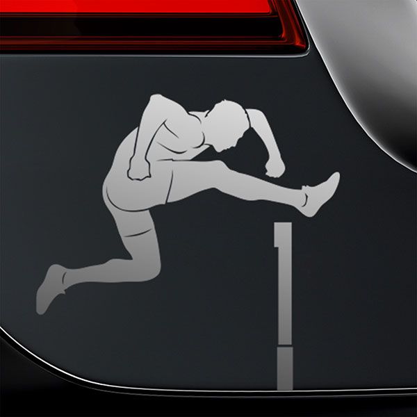 Car & Motorbike Stickers: Hurdling