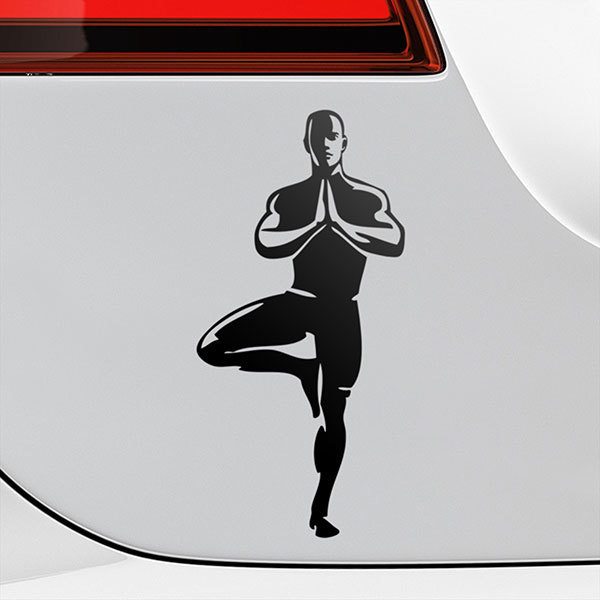 Car & Motorbike Stickers: Vrksasana Tree Pose Yoga