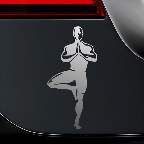 Car & Motorbike Stickers: Vrksasana Tree Pose Yoga