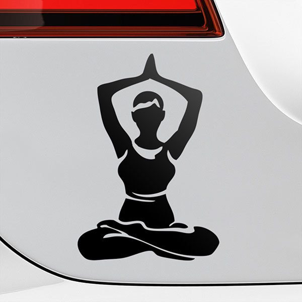 Car & Motorbike Stickers: Asana yoga 0