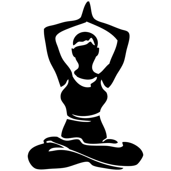 Car & Motorbike Stickers: Asana yoga