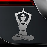 Car & Motorbike Stickers: Asana yoga 2