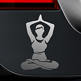 Car & Motorbike Stickers: Asana yoga 2