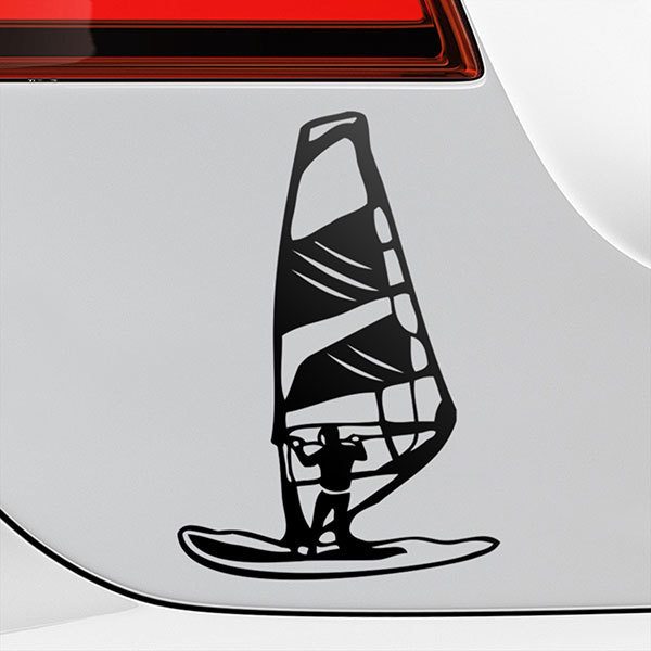 Car & Motorbike Stickers: Windsurfing Stand up 0