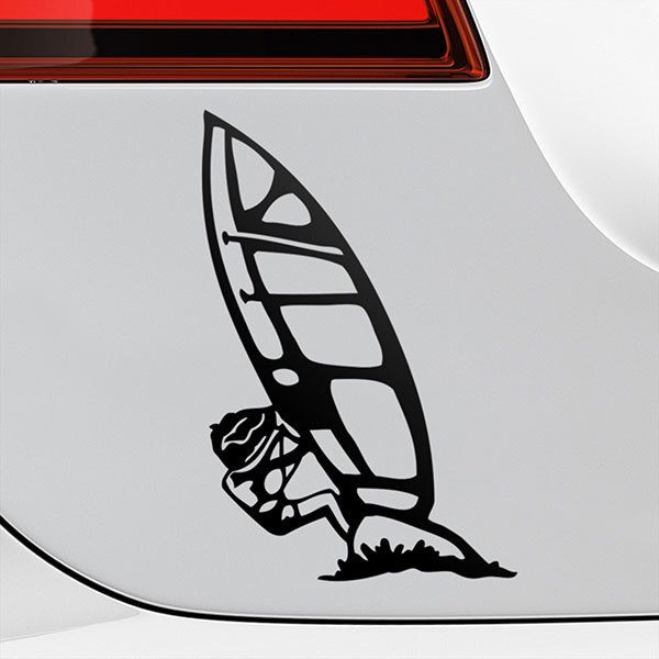 Car & Motorbike Stickers: Windsurfing