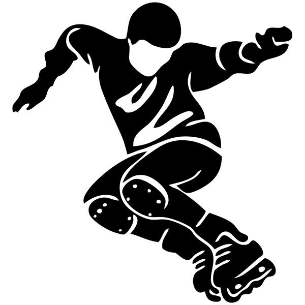 Car & Motorbike Stickers: Inline skates