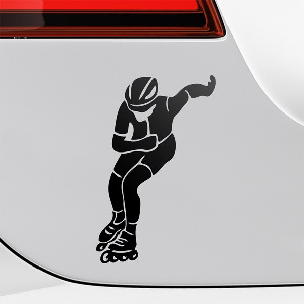 Car & Motorbike Stickers: Inline speed skating 0