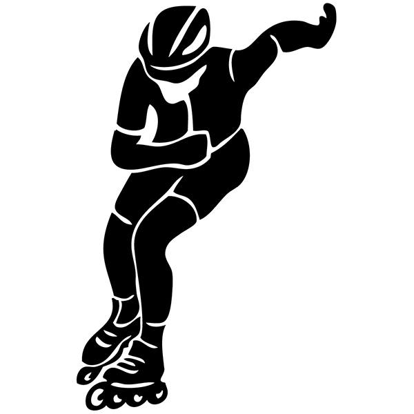 Car & Motorbike Stickers: Inline speed skating