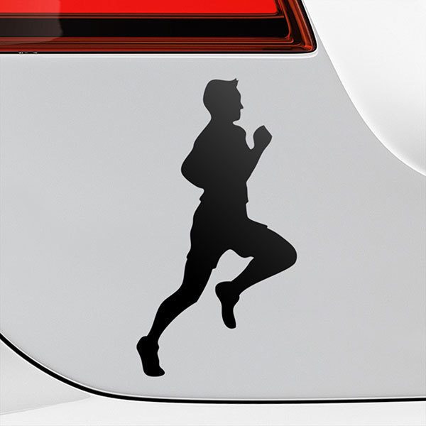 Car & Motorbike Stickers: Runner athletics 
