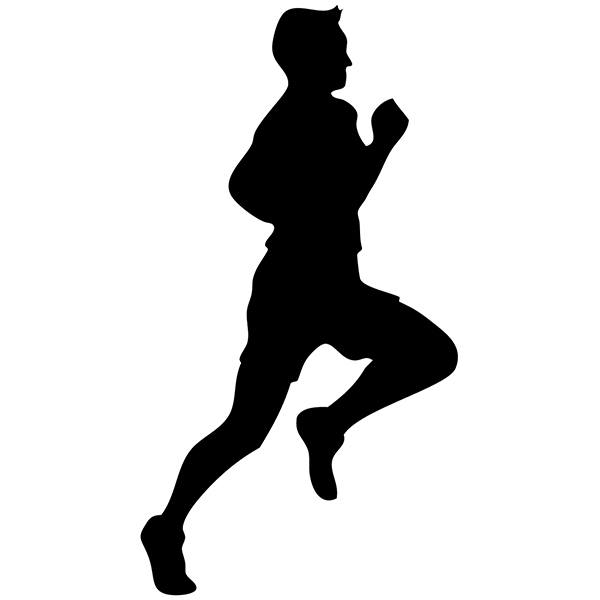 Car & Motorbike Stickers: Runner athletics 