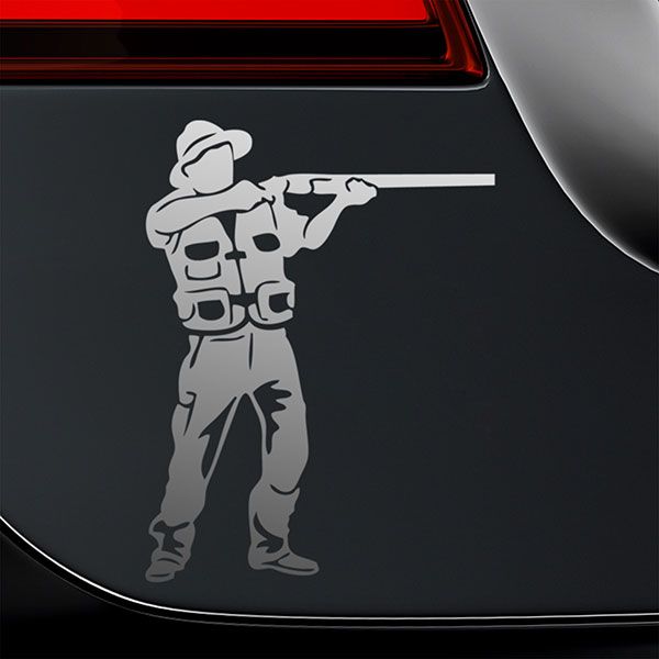 Car & Motorbike Stickers: Hunter pointing