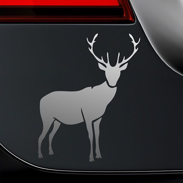Car & Motorbike Stickers: Silhouette of deer
