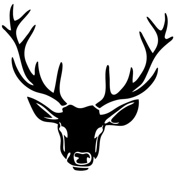 Car & Motorbike Stickers: Deer head