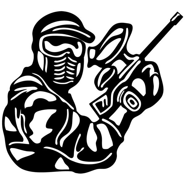 Car & Motorbike Stickers: Paintball