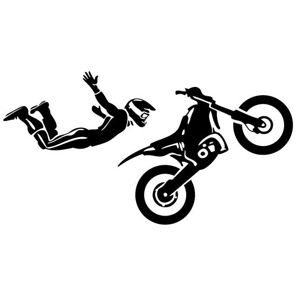 Car & Motorbike Stickers: Motocross Stunt