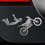 Car & Motorbike Stickers: Motocross Stunt 2