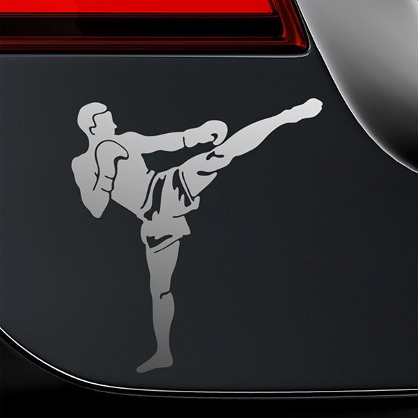 Car & Motorbike Stickers: Kick Boxing Front