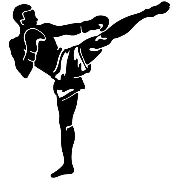 Sticker Car, Van, Motorbike Kick Boxing Front | MuralDecal.com