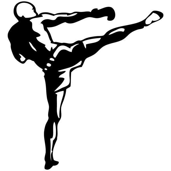 Car & Motorbike Stickers: Kick Boxing Backs