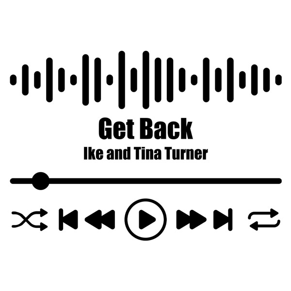 Wall Stickers: Get Back - Ike and Tina Turner