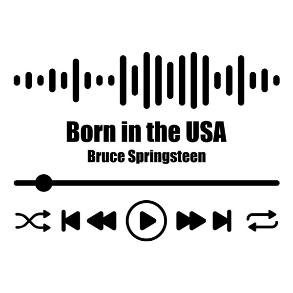 Wall Stickers: Born in the USA - Bruce Springsteen