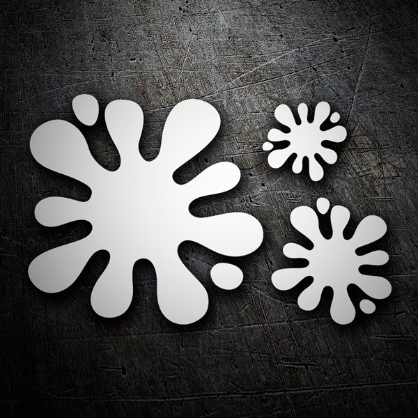 Car & Motorbike Stickers: Set 3X Paint Splatter Splat 3