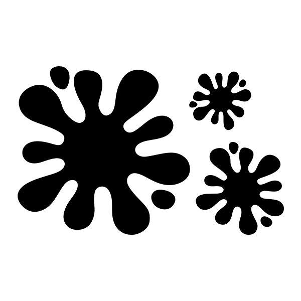 Car & Motorbike Stickers: Set 3X Paint Splatter Splat 3