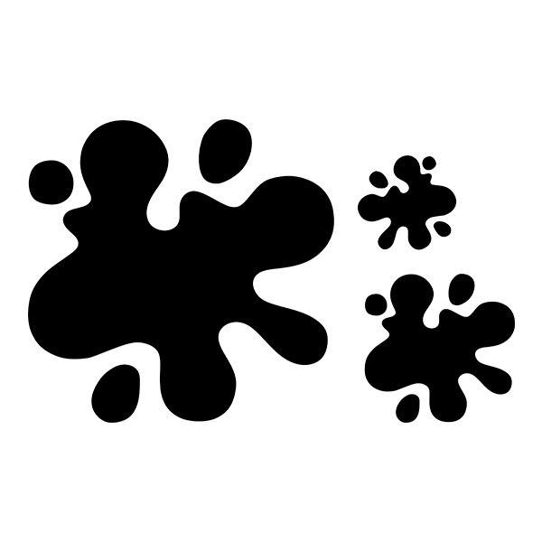 Car & Motorbike Stickers: Set 3X Paint Splatter Splat 6