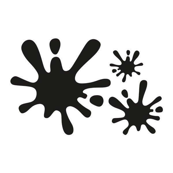 Car & Motorbike Stickers: Set 3X Paint Splatter Splat 9